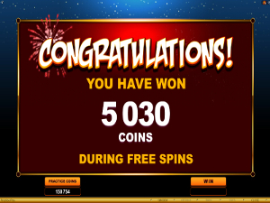 Free Spins Feature Prize