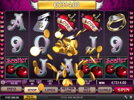 Cherry Love Slot Machine: 15 Free Spins with 2x Multiplier