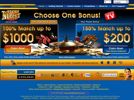 Top ten Real cash Web based casinos