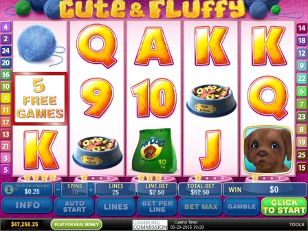 Cute and Fluffy Slot Machine: 5 Free Spins, 2x Multiplier, Gamble Feature