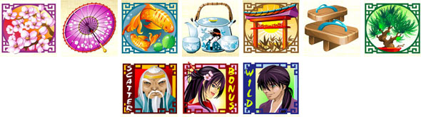 Geisha Story symbols