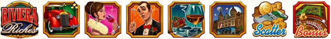 Riviera Riches symbols